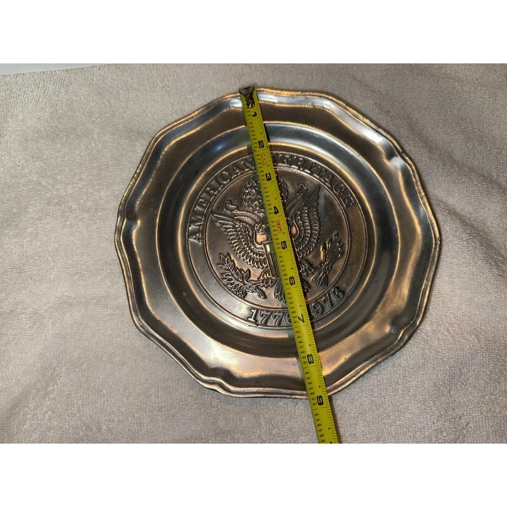 American‎ Heritage 1776 to1976 Limited Edition Pewter Plate Cantrell Collection
